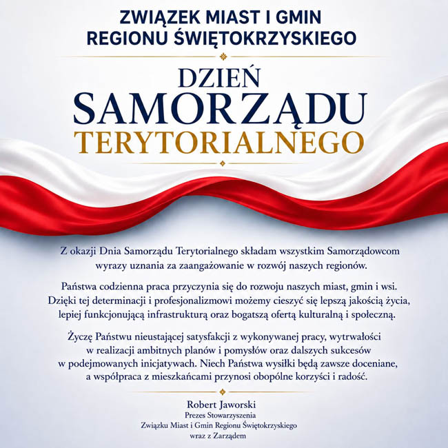 Życzenia z okazji Dnia Samorządu Terytorialnego
